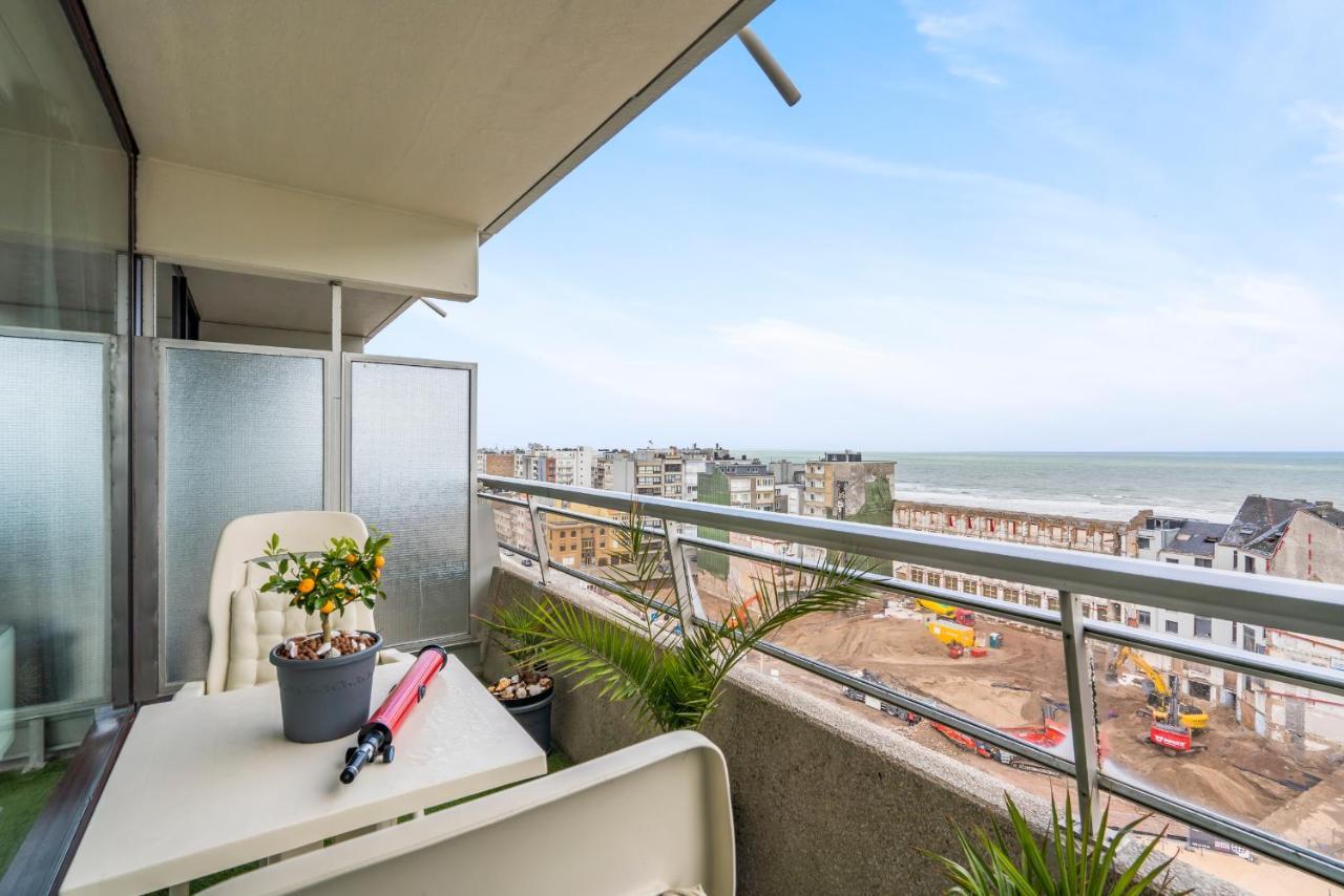 Luxueuze Vakantiestudio Met Zeezicht En Terras In Oostende Exteriér fotografie